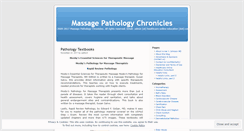 Desktop Screenshot of massage-pathology-chronicles.com